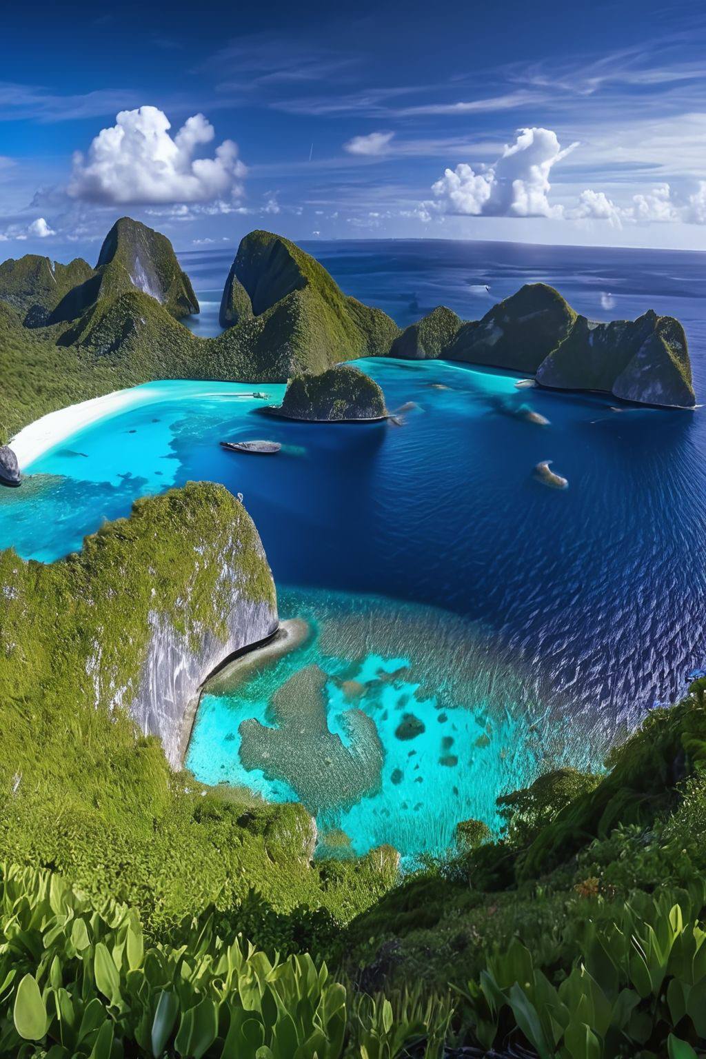 Raja Ampat islands and lagoon