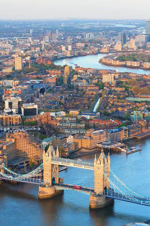 Tower Bridge and the River Thames at sunset