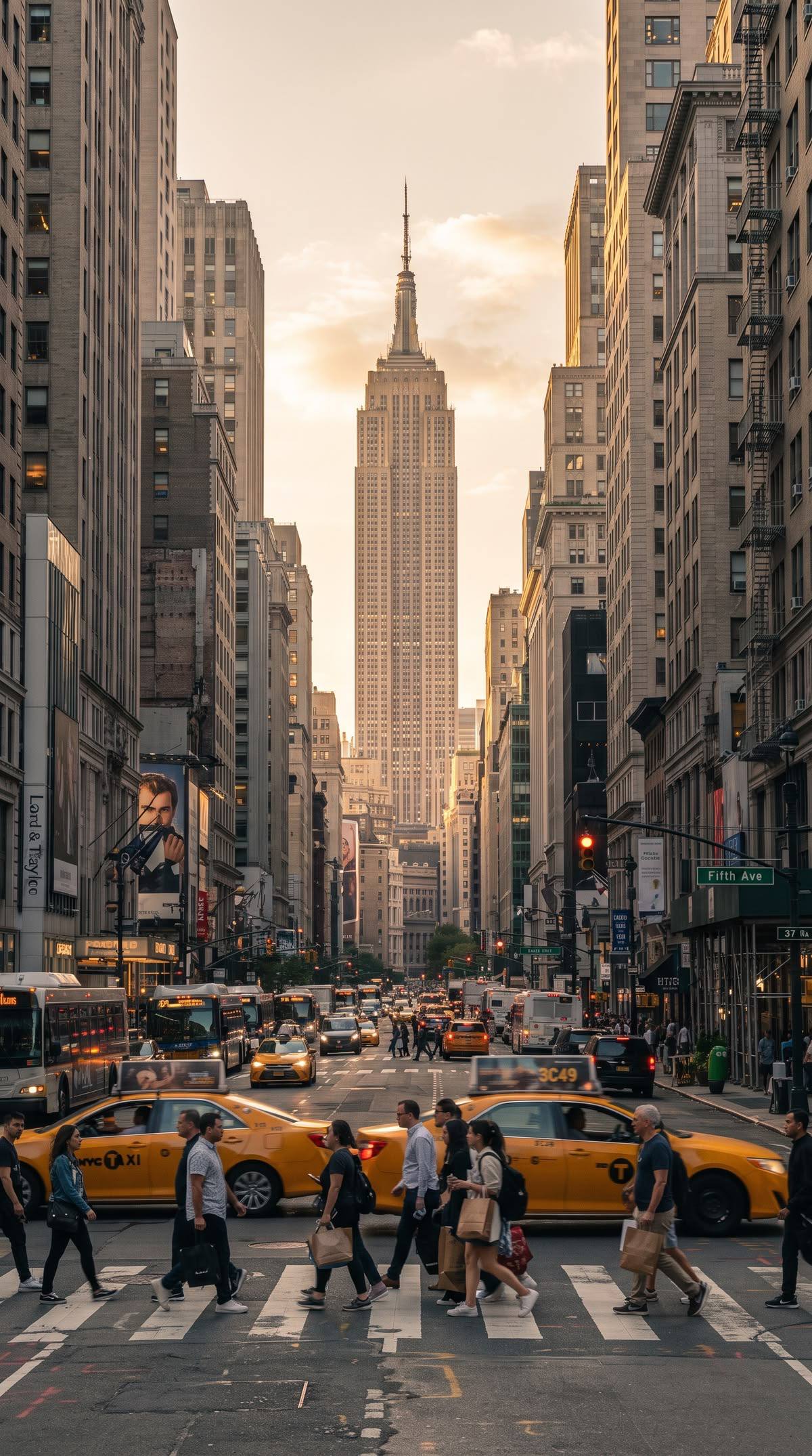 Fifth Avenue street view, New York City